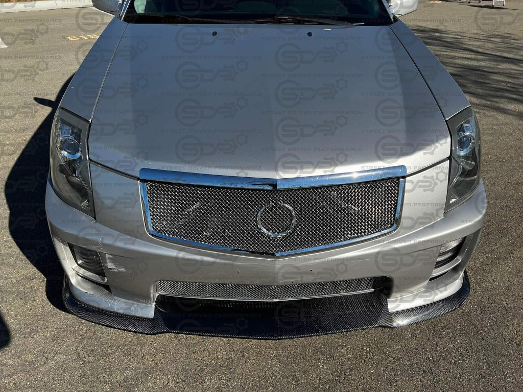 2003-2008 Cadillac CTS-V V1 | SDP Performance Style CARBON FIBER Front Bumper Lower Lip Splitter Ground Effects